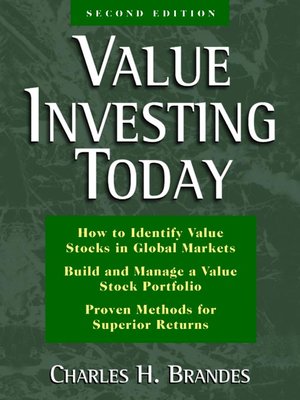cover image of Value Investing Today